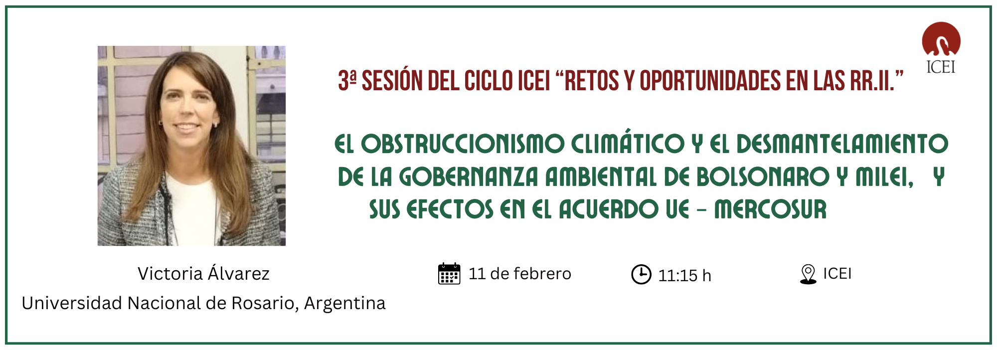 3 sesión ciclo ICEI: "retos y oportunidades de las RR.II."
